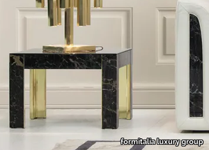 ROYAL - Square low marble coffee table for living room _ formitalia luxury group