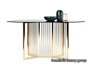 VIRGILIO - Square glass table _ formitalia luxury group