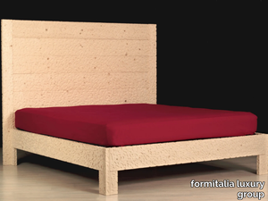 RE POSO - Wooden double bed with high headboard _ formitalia luxury group