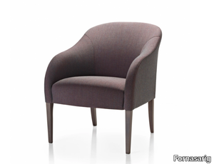 AMATI LOUNGE - Fabric armchair _ Fornasarig