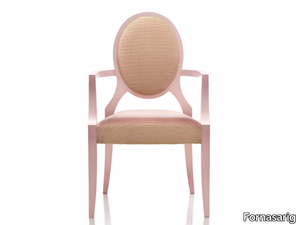 GIUBILEO - Stackable upholstered chair with armrests _ Fornasarig