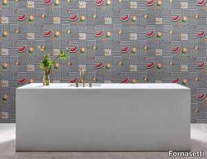 FRUTTA E GEOMETRICO - Wallpaper _ Fornasetti