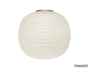 GEM SEMI - Etched glass wall light _ Foscarini