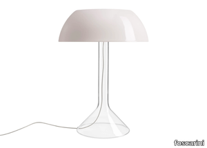 CHAPEAUX P - Porcelain and borosilicate glass table lamp _ Foscarini