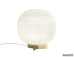 GEM - Etched glass bedside lamp _ Foscarini