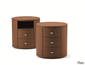 CONDOTTI - Rounded round bedside table _ Flou