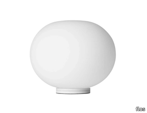 GLO-BALL BASIC ZERO - Glass and aluminium table lamp _ Flos