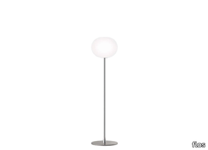 GLO-BALL F - Glass and steel floor lamp _ Flos