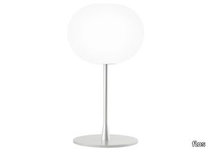 GLO-BALL T1 - Glass and steel table lamp with dimmer _ Flos