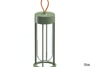 IN VITRO UNPLUGGED - LED glass and aluminium Outdoor table lamp _ Flos