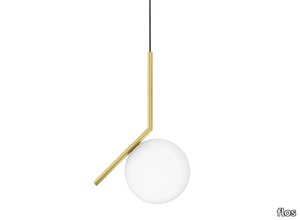 IC LIGHTS S1 - Metal and glass pendant lamp _ Flos