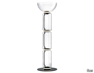 NOCTAMBULE FLOOR HIGH CYLINDER BOWL - LED blown glass floor lamp _ Flos