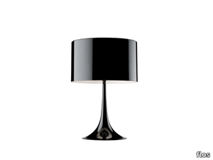 SPUN LIGHT T - Glass and aluminium table lamp with dimmer _ Flos