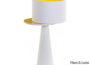 OSLO NEW - Ceramic floor lamp with shelf _ Flam & Luce