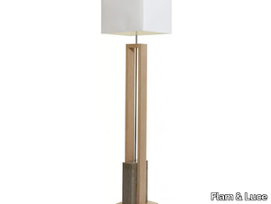 STONE - Wooden floor lamp _ Flam & Luce