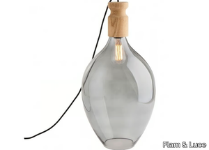 BOTTLE - Glass table lamp _ Flam & Luce