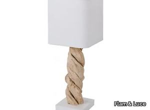 ZANAGA - Wooden table lamp _ Flam & Luce