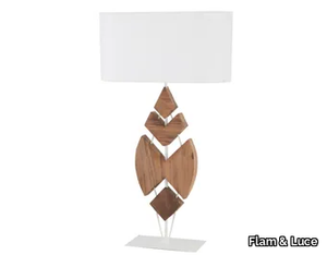 NUSA - Wooden table lamp _ Flam & Luce