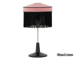 RAIN - Steel and wood table lamp _ Flam & Luce