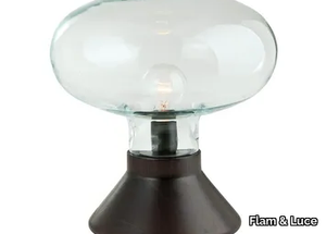 GLOW - Wood and glass table lamp _ Flam & Luce