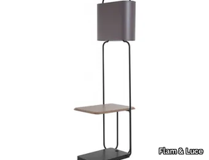 JULES - Metal floor lamp with shelf _ Flam & Luce