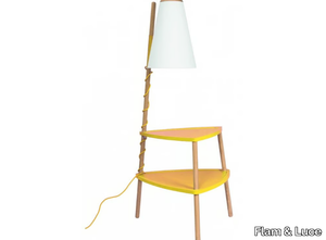 PORTOFINO - Wooden floor lamp / coffee table _ Flam & Luce