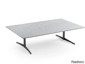 FLY - Rectangular stone coffee table _ Flexform