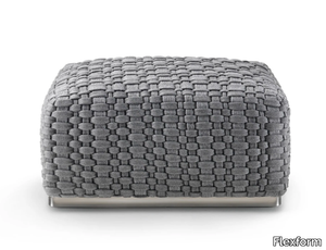 PHUKET - Square synthetic fibre garden pouf _ Flexform