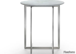 MARMADUKE - Round marble side table _ Flexform