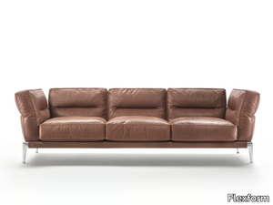 ADDA - Sectional leather sofa _ Flexform