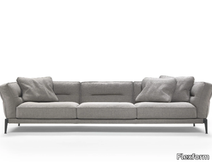 ADDA - 3 seater fabric sofa with removable cover _ Flexform