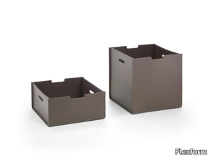 BOX - Tanned leather storage box _ Flexform