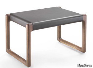 BRIG - Low tanned leather stool _ Flexform