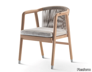 CRONO - Iroko garden small armchair _ Flexform