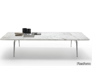 ESTE - Rectangular marble coffee table _ Flexform