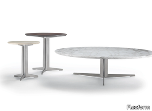 FLY - Round marble coffee table _ Flexform