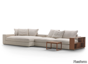 GROUNDPIECE - 3 seater sectional fabric sofa _ Flexform