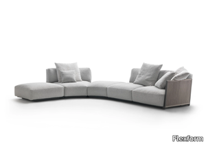 VULCANO OUTDOOR - Sectional fabric garden sofa _ Flexform