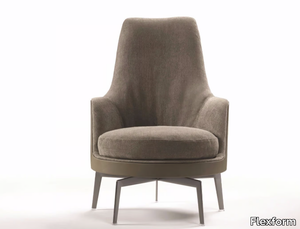 GUSCIOALTO - GUSCIOALTO SOFT - Fabric armchair high-back _ Flexform