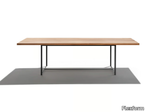 LEVANTE - Rectangular iroko table _ Flexform