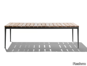 PICO OUTDOOR - Rectangular iroko table _ Flexform