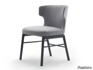 VESTA - Upholstered fabric chair _ Flexform