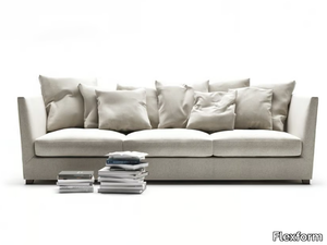 VICTOR - 3 seater fabric sofa with removable cover _ Flexform