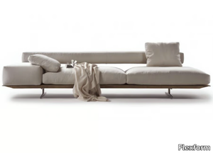 WING - 2 seater fabric sofa with removable cover _ Flexform