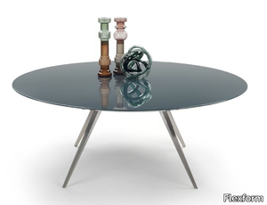 ZEFIRO - Contemporary style round living room table _ Flexform