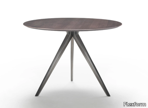 ZEFIRO - Round wooden side table _ Flexform