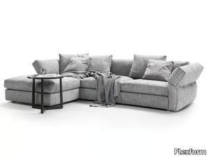 NEWBRIDGE - Sectional fabric sofa with chaise longue _ Flexform