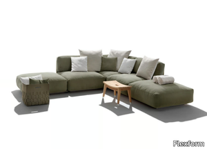 EDDY OUTDOOR - 4 seater sectional fabric garden sofa _ Flexform