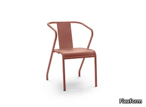 CALIPSO - Painted metal garden chair _ Flexform