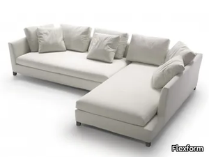 VICTOR - VICTOR LARGE - Sectional fabric sofa with chaise longue _ Flexform